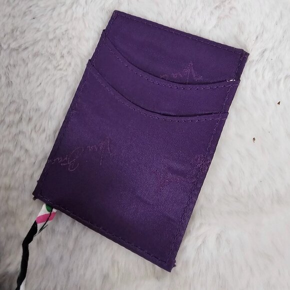 Vera Bradley Viva La Vera Wallet Purple Green Floral Envelope NWOT - Picture 10 of 13